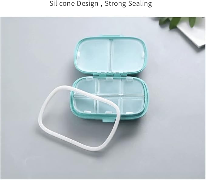 Daily Pill Organizer, MUQINGWAN Pill Box and Easy to Carry Convenient Pill. Vitamins. Fish Oil. Calcium Tablets. Supplement The Pill Tissue