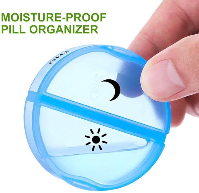 Portable Medicine Organizer Box Tablets Container Case Travel Pill Box For 07 days | Multicolor | 01 Pcs