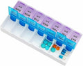 Extra Large Pill Organizer, XL 7 Day Pill Organizer 2 Times a Day, Weekly Daily Pill Case, Day Night Oversized Medicine Box, Vitamin Holder, Big Pill Container