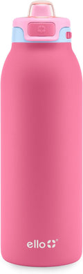 Ello Pop & Fill Insulated Stainless Steel Water Bottle with Quick Fill Lid, Leakproof Locking, Sip or Chug Spout, BPA-Free, Double Wall Vacuum Insulated for Sports, Travel & School- 22oz / 32oz / 40oz