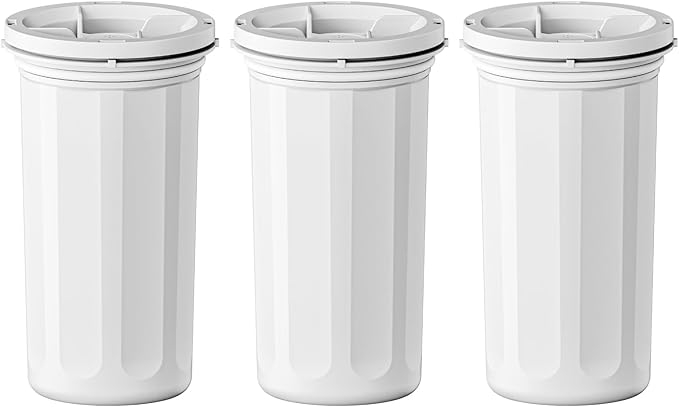 Replacement for New Culligan Pitcher & Dispenser ZEROF01 Water Filter Cartridge, 5-Stage Advanced Filtration, Reduces Lead, Total PFAS, Mercury, Fluoride & Chlorine by GAMOTH, 3 Count
