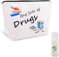 Patient Medication Organizer Pouch Bag Canvas Drug Cosmetic Pouch Birthday Christmas Gifts for Nurse Practitioner Medical Doctor Therapist Travel Medicine Bag Accessories Female Pharmacy Pills Pouches