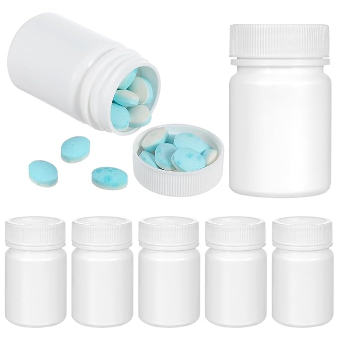 20pcs Portable Pill Container 50ml Bottles for Medication Travel-friendly Capsule Storage Moistproof Design for Organizing Pills and