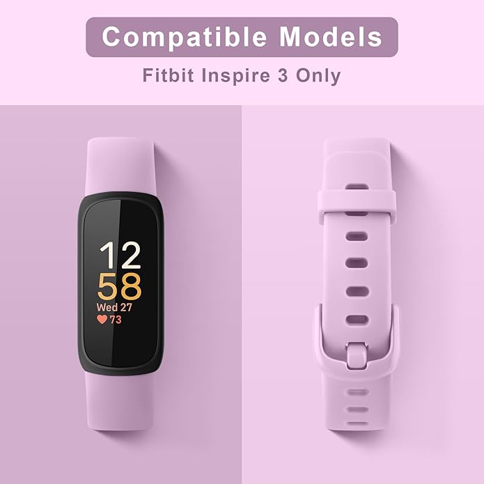 AK Band Compatible with Fitbit Inspire 3 Bands for Women Men, Adjustable Replacement Sport Wristbands Straps for Fitbit Inspire 3 Fitness Tracker
