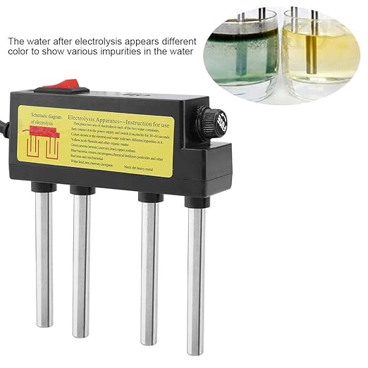 Water Electrolyzer Test Kit, Home Water Quality Tester with Electrodes, Water Purity Measuring Tool for Household or Educational Science Use