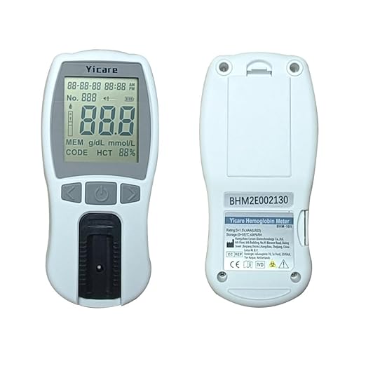 Hb Hemoglobin Test Meter Hemoglobin Meter Hemoglobin Analyzer Hemoglobin Test Kit + 75 Strips