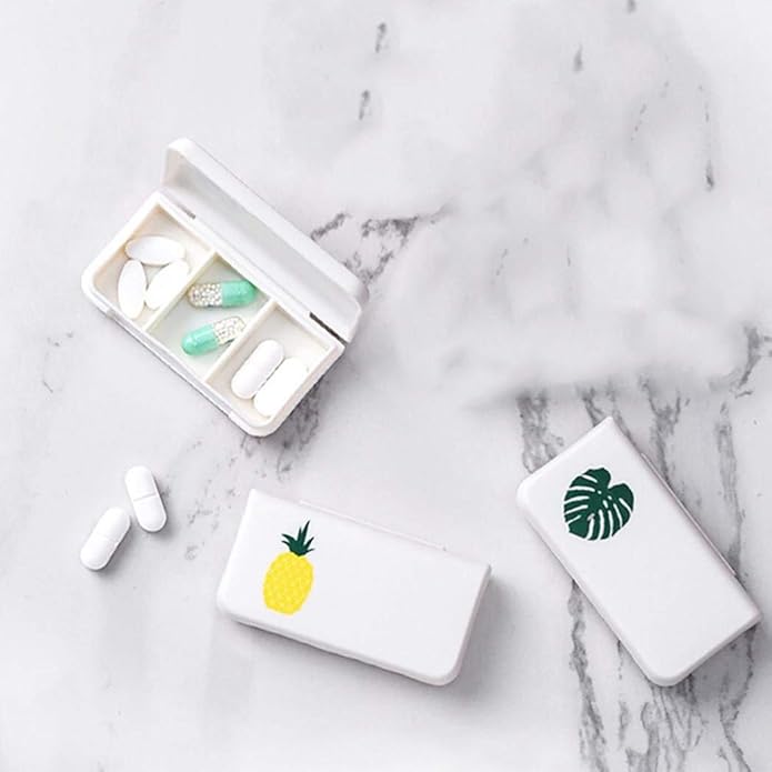 Mini Pill Medicine Box Holder Storage Organizer Container Case Portable