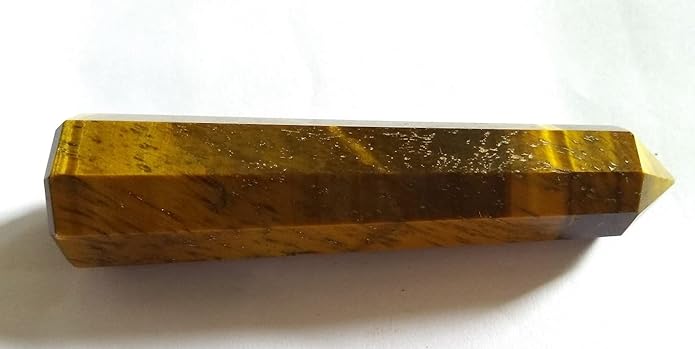 WholesaleGemShop 3 Inch Gemstones Obelisk Tower Jumbo Facet Aura Rock Crystal Natural Polished Earth Wand Spirit