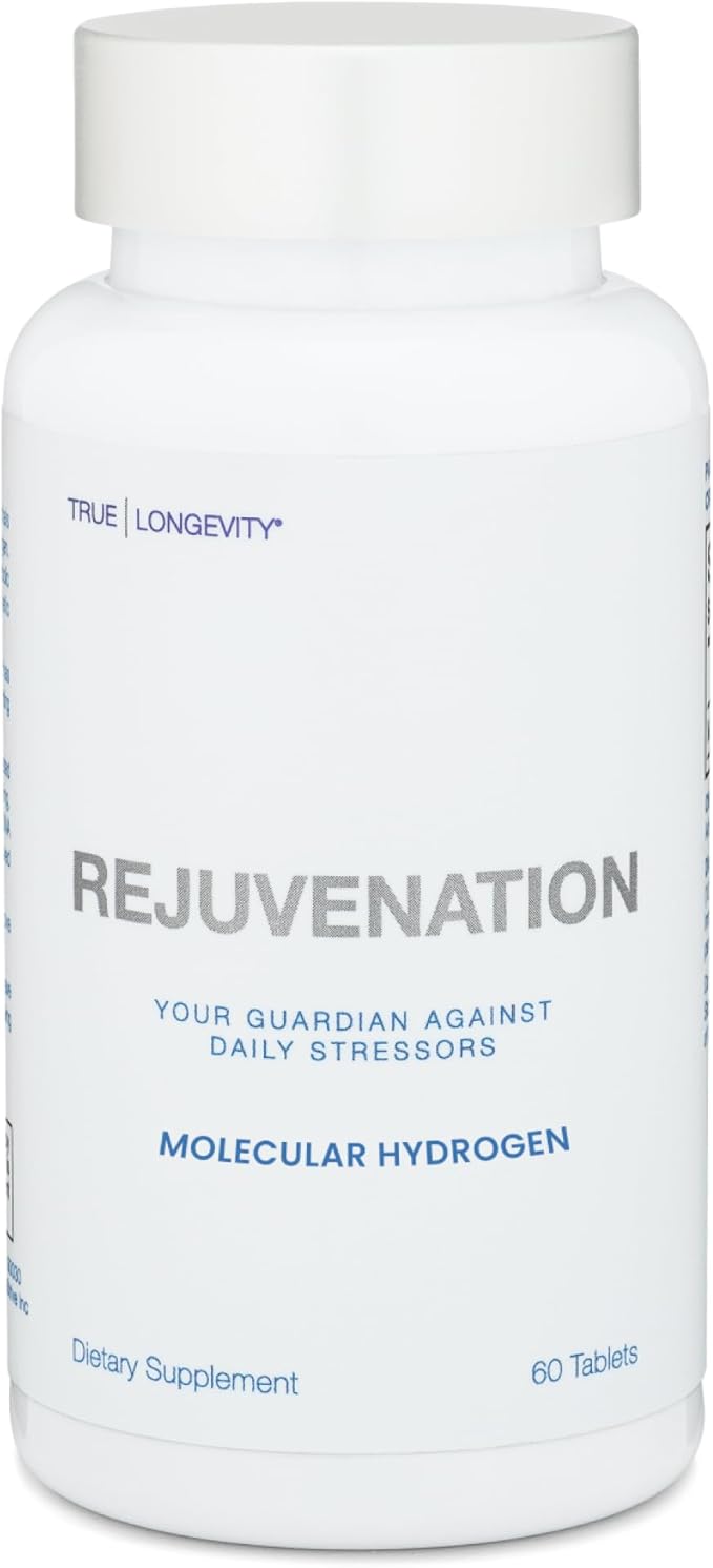 DRINK HRW Rejuvenation Molecular Hydrogen Water Tablets: 12 ppm H2, Patented, USA Made, IHSA-Certified Hydrogen & Magnesium Supplement. Supports Energy, Recovery, Cognitive Function (Unflavored, 60Ct)