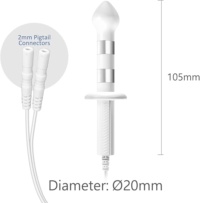 iStim PR-13 Probe for Kegel Exercise, Pelvic Floor Electrical Muscle Stimulation, Incontinence - Compatible with Incontinence EMS Machine