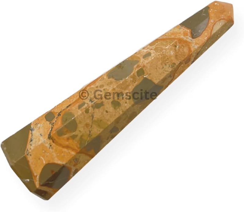 WholesaleGemShop 3 Inch Gemstones Obelisk Tower Jumbo Facet Aura Rock Crystal Natural Polished Earth Wand Spirit