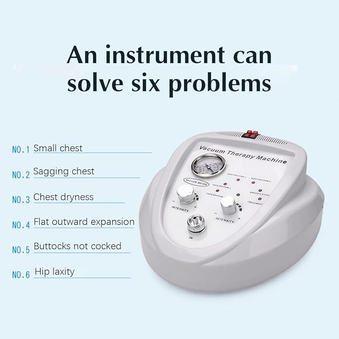 Vacuum Therapy Machine,Professional Acupoint Cupping Body Shaping Device New Body Machine for Body Care with 30 Cups and 3 Pumps
