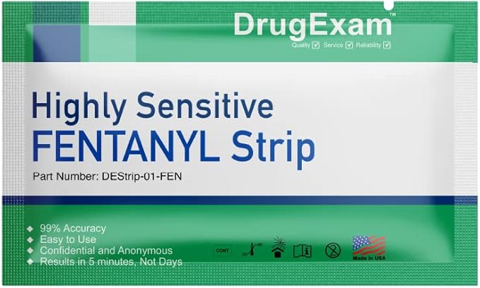 20 Pack - DrugExam Urine Drug Test Testing Strip. Testing for FYN 20 ng/mL. Highly Sensitive, Instant Results. Made in USA. (20)