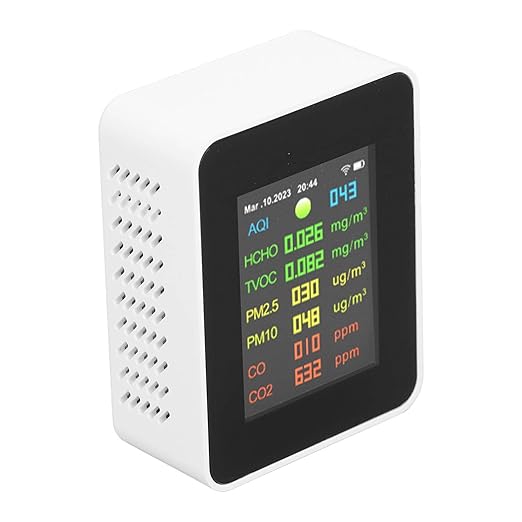 Air Quality Tester, 9 in 1 WiFi Air Quality Monitor Color LCD Digital Display, Indoor Air Quality Meters air quality monitor indoor air quality tester indoor indoor air quality monitor