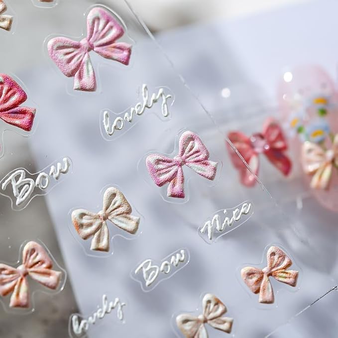 Small Cute Sticker 3D Relief Design Decals for iPhone 17 PRO / 17 PROMAX Cell Phone Camera Screen Lens,for NintendSwitch Game Handle Controllers，Scrapbooking Laptop Diary Planner Collage DIY (MN-016F)
