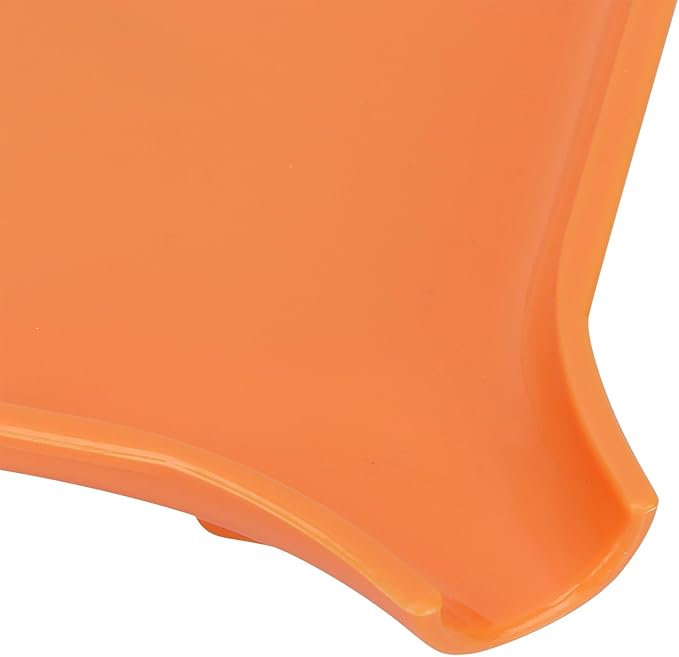 Pill Counting Tray, Orange Right Hand Pill Counting Tray, Non Contact Clean Pills Dispenser Tray with Spatula Transparent Lid for Count Meds Pills Tablets