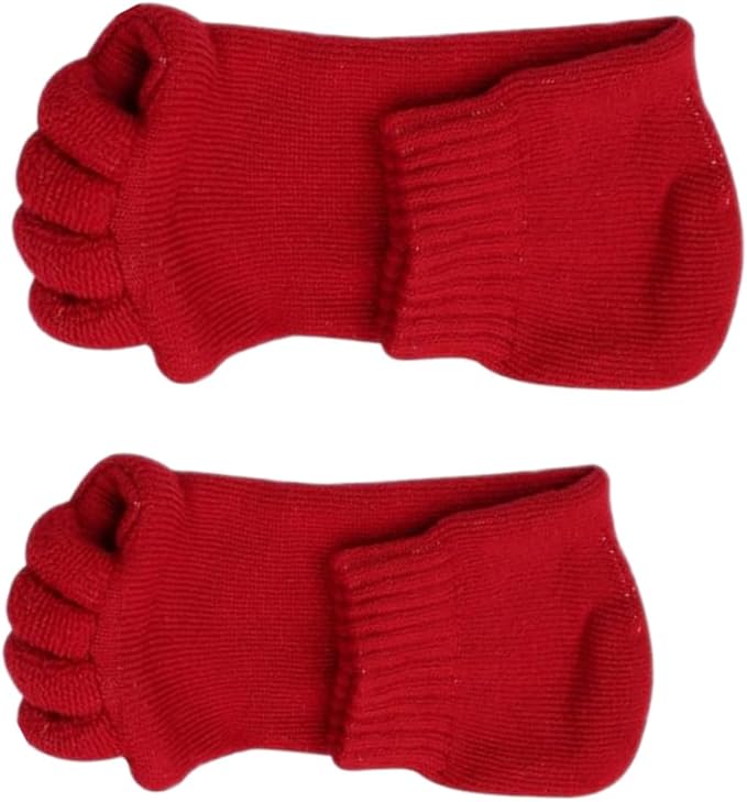 Women Toe Separator Socks Toeless Foot Alignment Socks for Yoga GYM Massage Pain Relief Improves Circulation Stretchy