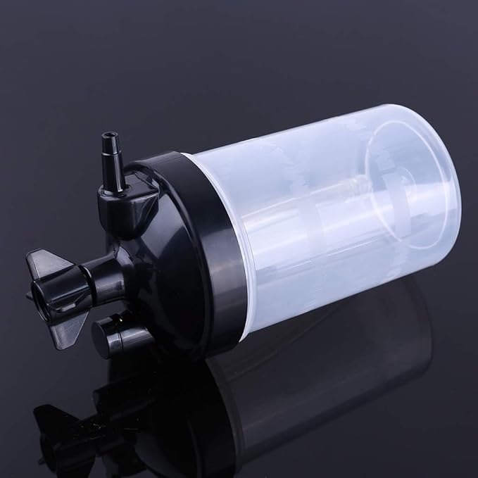 Universal Oxygen Humidifier Bubbler Bottle 350ml with Pressure Relief Valve with Adapter for Tubing (2)