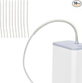 10 Pack Oxygen Tube Support Crimp Straightener Oxygen Tubing Accessories for Portable Oxygen Concentrator Oxygen Hose Nasal Cannula White