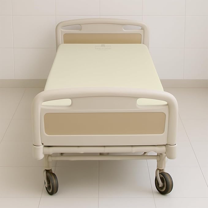 6 Pack Fitted Hospital Bed Sheets - Soft Microfiber Hospital Fitted Sheet - Hospital Bed Fitted Sheets (Ivory, 36" x 84" x 12")