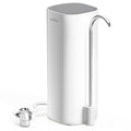 Countertop Water Filter, 8000 Gallons Alkaline Water Filtration System for Sink Faucet, Reduces 99.99% Chlorine, Heavy Metals, Bad Odor, OM-CF02 Included 1 Filter