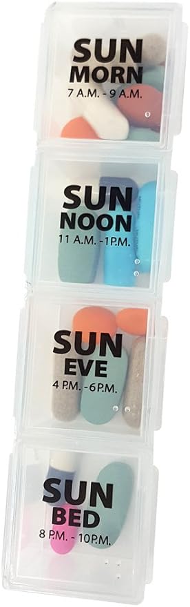 Deluxe Large Weekly 4X a Day Medication Pill Planner Organizer with Case - Each Compartment Holds Approx 30 Aspirins - 7 Day Pill Organizer has Large Removable 4X a Day Pill Boxes - Secure for Travel