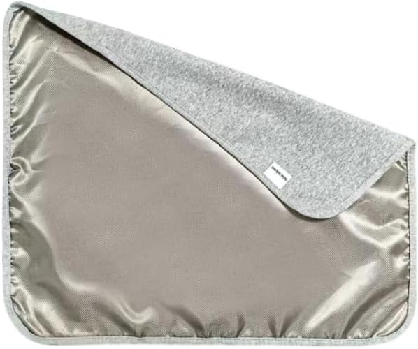 Faraday Blanket: Protection Against Direct Contact from WiFi, Protection Blanket for Cell Phone, Tablet, Electronics (20.5" x 17.5"), Grey