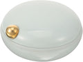 Garneck Portable Sealed Pill Packaging Box 4 Compartments Small Round Organizer Medicine Holder for Travel
