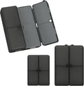 FYY 2 Pcs Daily Pill Organizer, 7 Compartments Portable Pill Case Travel Pill Organizer,[Folding Design]Pill Box for Purse Pocket to Hold Vitamins,Cod Liver Oil,Supplements and Medication-Clear Black