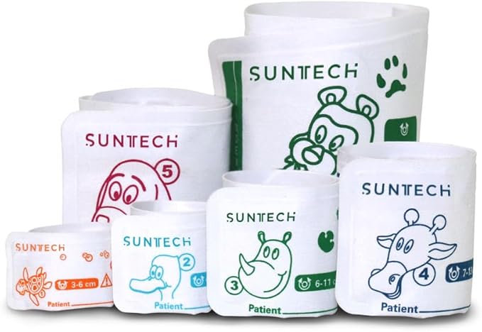SunTech Veterinary Blood Pressure Cuffs Pack of 6 Sizes #1-6