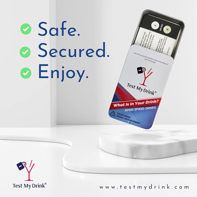 10 Strips - 20 Tests. Test Your Drink or Beverage. Escape Drink Spiking. Detect GHB or KETA Using The Personal Test Strips.