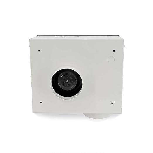 Festa AMG Patriot Radon Fan - Quiet and Energy Efficient 195 CFM Radon Mitigation System Inline Fan - 4" Electric Waterproof Inline Duct - Powder-coated steel – White