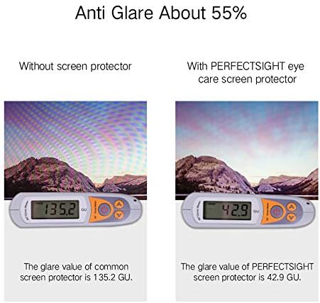 PERFECTSIGHT Anti Blue Light Anti Glare Tempered Glass Screen Protector Compatible with Nintendo Switch OLED 7 inch, [Eye Protection] [Great Gaming Experience] - Matte Clear Anti Fingerprint 1 Pack