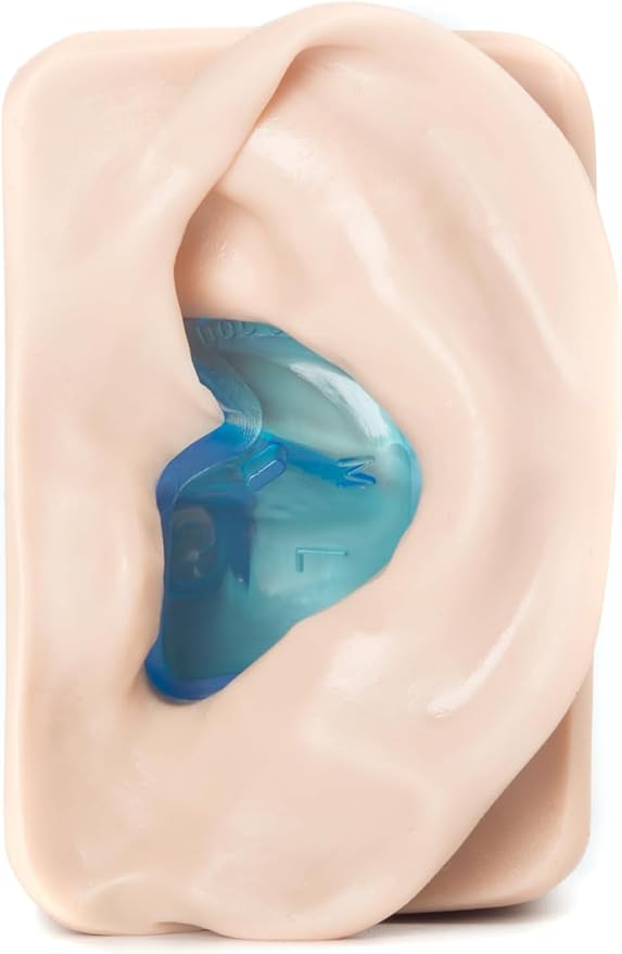 Small – Non-Vented Doc’s Proplugs – Blue – Non-LEASHED – Reusable Earplugs for Swimming, Bathing, Light Industrial Use | Blocks Water, Noise, & Irritation | Made in USA