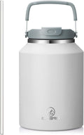 Gpeng 40 oz Tumbler with Handle, Water Bottles with Straw Lid, Insulated Stainless Steel Travel Mug Cup Holder Friendly, Keep Drinks Cold or Hot for 48+ Hours