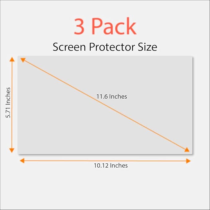 Anti Blue Light Screen Protector (3 Pack) for 11.6" Lenovo Chromebook, 11.6" Acer Chromebook, 11.6" Asus Chromebook, 11.6" Samsung Chromebook, 11.6" Dell Chromebook, 11.6" HP Chromebook