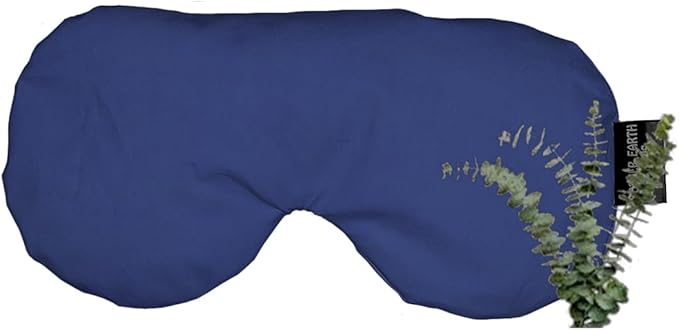 Mother Earth Pillows Sinus Flax Pillow for Natural Relief (Royal Blue - Breathe Herbal Blend)
