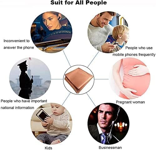 Amerthing Pure Copper Faraday Fabric,Blocking Fabric for Shielding RFID,EMP,EMF,EMI,5G,WiFi,Bluetooth,GPS Faraday Cloth 25 Meter (984.25"x43" inch)