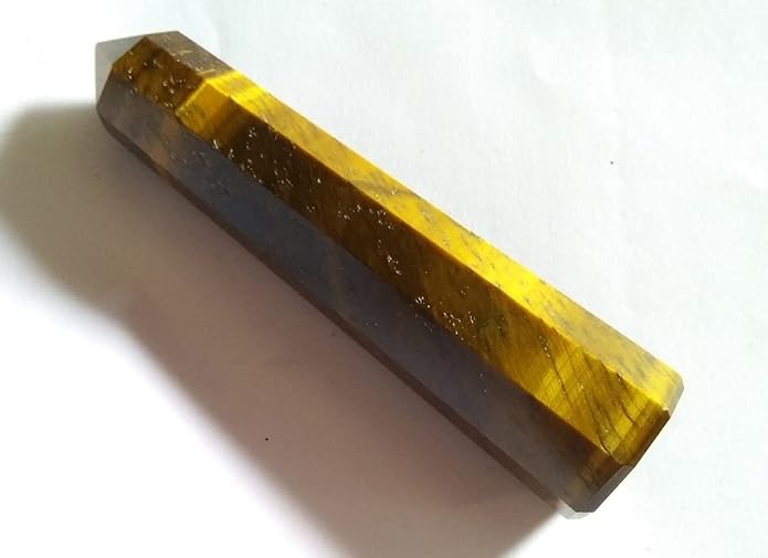 WholesaleGemShop 3 Inch Gemstones Obelisk Tower Jumbo Facet Aura Rock Crystal Natural Polished Earth Wand Spirit
