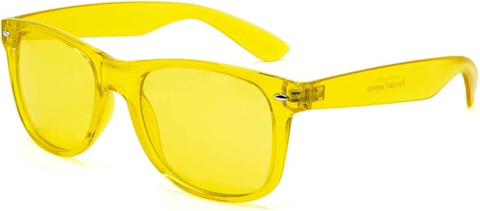 PURPLE CANYON Yellow Color Therapy Glasses for Chakra Healing, Chromotherapy, and Mood