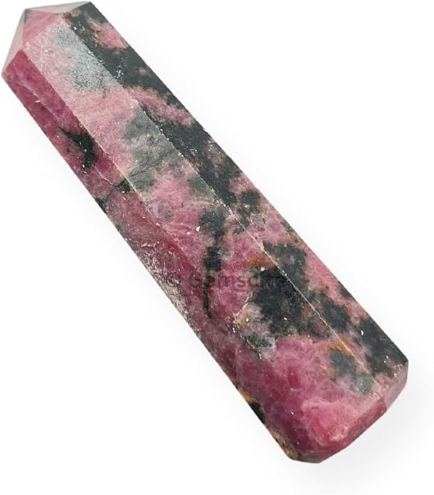 WholesaleGemShop 3 Inch Gemstones Obelisk Tower Jumbo Facet Aura Rock Crystal Natural Polished Earth Wand Spirit