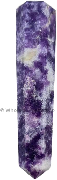 WholesaleGemShop 3 Inch Gemstones Obelisk Tower Jumbo Facet Aura Rock Crystal Natural Polished Earth Wand Spirit