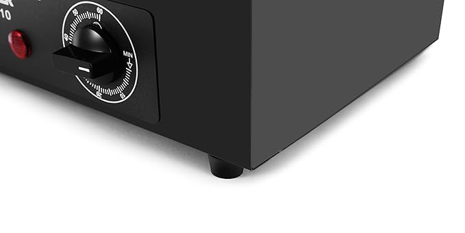 Professional Nail Tool Sterilizer Box, 2.2L Dry Heat Cleaning Cabinet with Temperature Control, Timer for Manicure Pedicure SPA Salon Barber Equipment (Black)