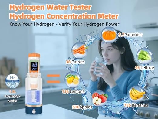 7-in-1 Digital Water Quality Tester - ph Meter, pH TDS EC ORP Salt Temperature Meter, Portable Testing Kit with Digital Display