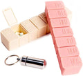 2Pack Pill Organizer Am Pm Pill Organizer 7 Day with Braille Pill case Vitamins Fish Oil Supplements
