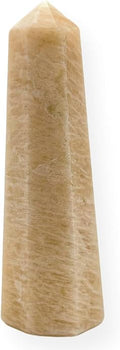WholesaleGemShop 3 Inch Gemstones Obelisk Tower Jumbo Facet Aura Rock Crystal Natural Polished Earth Wand Spirit