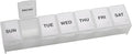 EZY DOSE Weekly (7-Day) Daily Pill Case, Medicine Planner, Vitamin Organizer, Supplement Container, Convenient and Easy to Use, Large Compartments, Travel Friendly, Clear, Made in the USA, BPA Free
