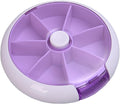 Weekly Pill Organizer - Eco-Friendly Round Pill Storage Box, Round Pill Organizer | 7-Compartment Weekly Pill Dispenser, Weekly Medication Organizer Suitable for vitaminn, Medication, and Candy