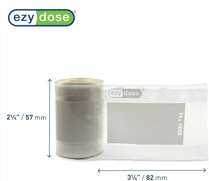 Ezy Dose Disposable Pill, Vitamin, and Medicine Organizer Pouches, Pocket Sized and Easy to Use Seal Bags, 400 Count, BPA Free