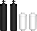 AQUA CREST NSF/ANSI 42&372 Standard Water Filter, Replacement for Berkey® Gravity Water Filter System, Berkey® BB9-2® Black Filters & PF-2® Fluoride Filters
